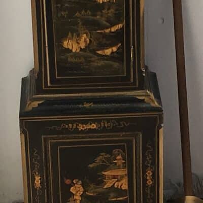 SOLD Grandmothers clock, chinoiserie paintings stunning work Antique Clocks 16