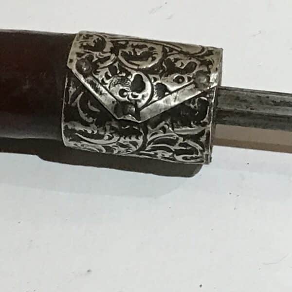 Gentleman’s walking stick sword stick with silver mounts - Image 14