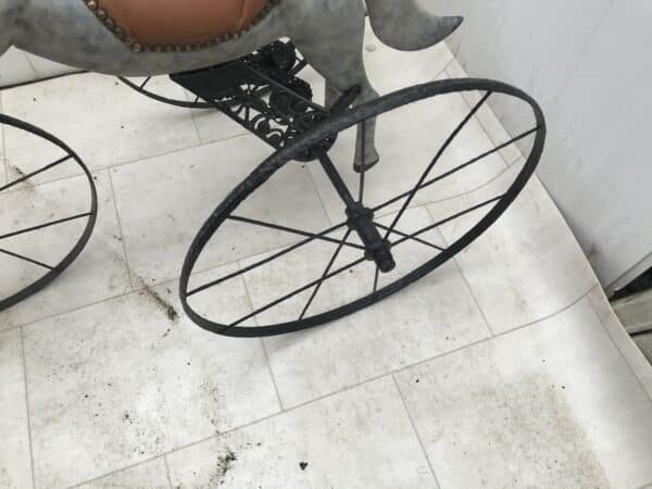 Victorian child’s self propelled tricycle horse - Image 13