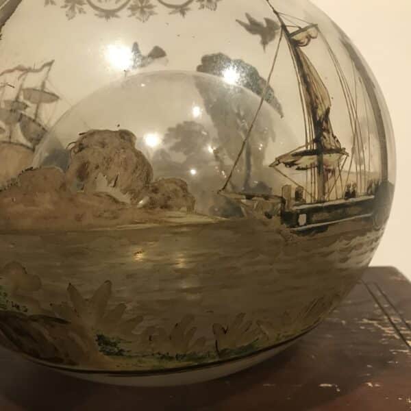 Unique Victorian glass painted imaginary - Image 13
