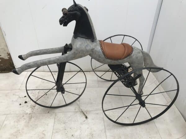 Victorian child’s self propelled tricycle horse Miscellaneous 3