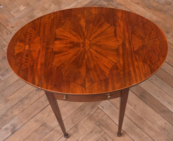 Edwardian Mahogany Drop Leaf Occasional Table SAI2251 Antique Furniture 11