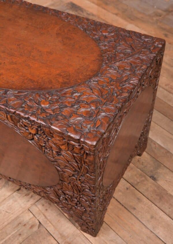 Superb 19th Century Carved Chinese Camphor Wood Box SAI2092 - Image 3