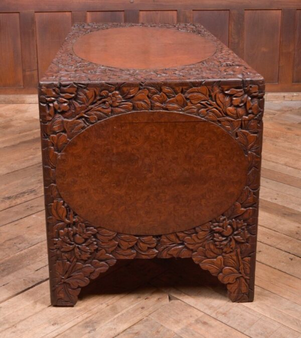 Superb 19th Century Carved Chinese Camphor Wood Box SAI2092 - Image 9