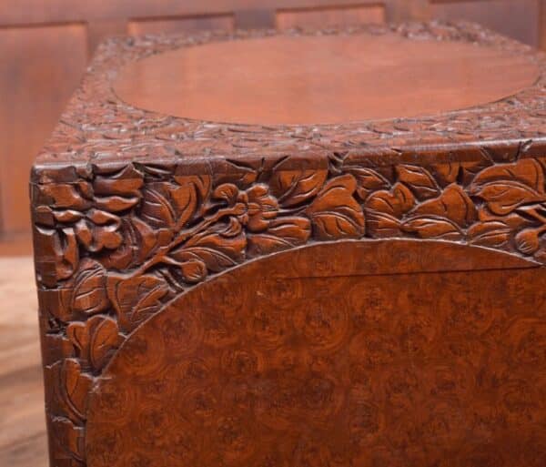 Superb 19th Century Carved Chinese Camphor Wood Box SAI2092 - Image 11