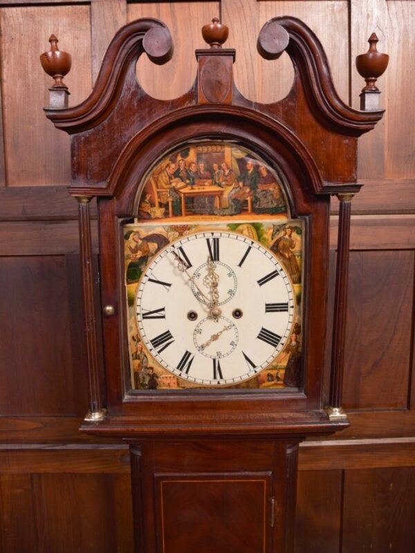 19th Century Mahogany Scottish 8 Day Longcase Clock SAI2094 Antique Furniture 11
