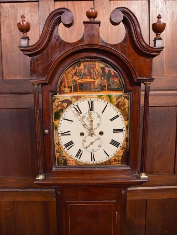 19th Century Mahogany Scottish 8 Day Longcase Clock SAI2094 - Image 9