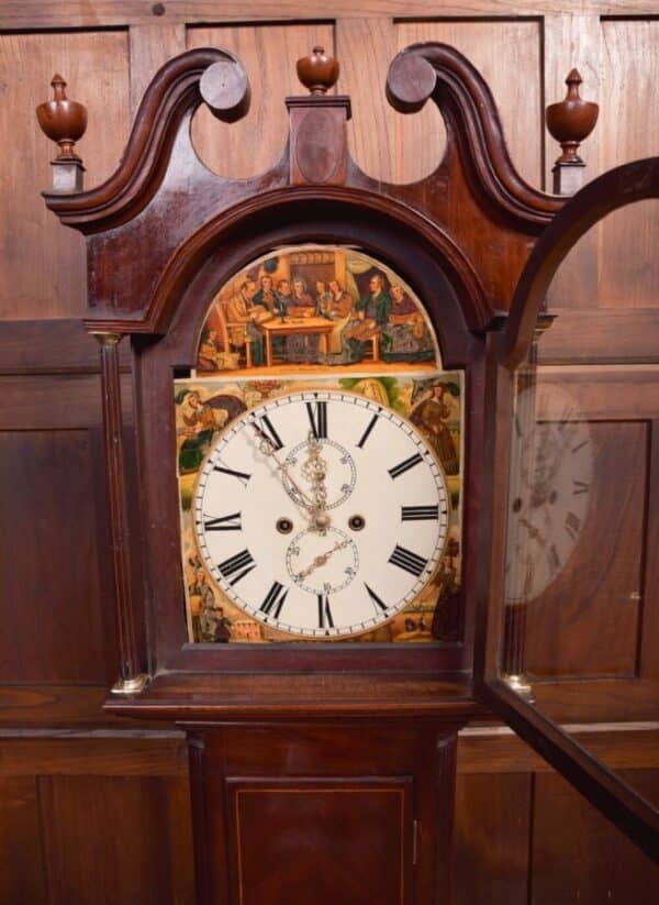 19th Century Mahogany Scottish 8 Day Longcase Clock SAI2094 Antique Furniture 10