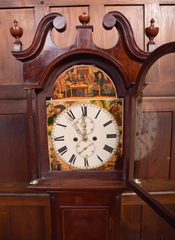 19th Century Mahogany Scottish 8 Day Longcase Clock SAI2094 - Image 8