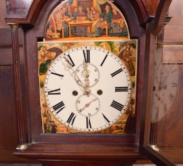 19th Century Mahogany Scottish 8 Day Longcase Clock SAI2094 Antique Furniture 6