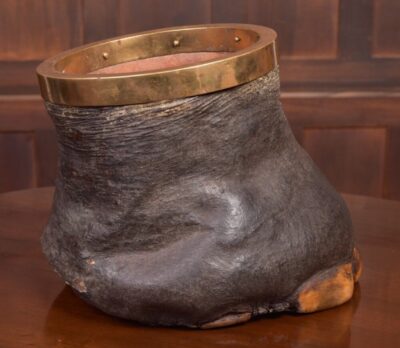 Victorian Taxidermy Elephants Foot Waste Paper Bin SAI2096 - Image 6