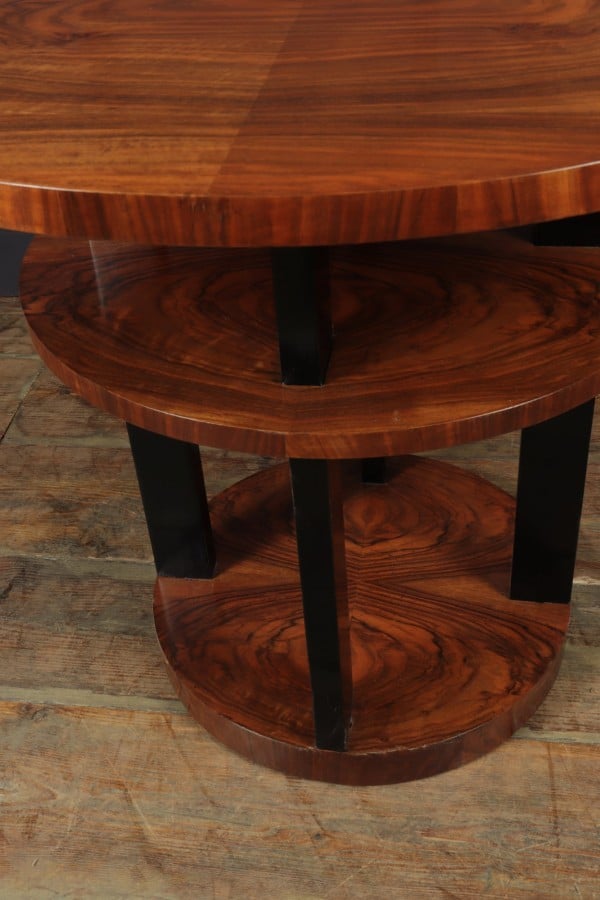 Antique Furniture For Sale | Art Deco Centre Coffee Table in Walnut