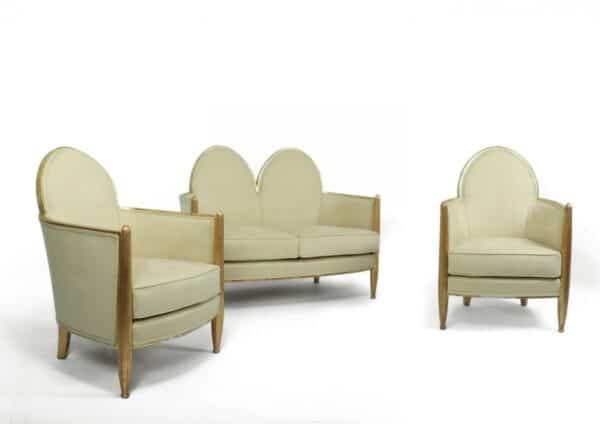 Art Deco Gilt-wood Salon Suite Attributed to Paul Follot c1925 Antique Chairs 15