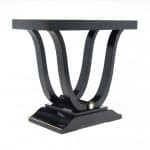 Art Deco Table in Ebonised Piano Lacqure Antique Furniture