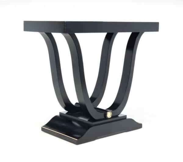 Art Deco Table in Ebonised Piano Lacqure