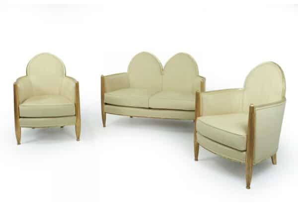 Art Deco Gilt-wood Salon Suite Attributed to Paul Follot c1925 - Image 11