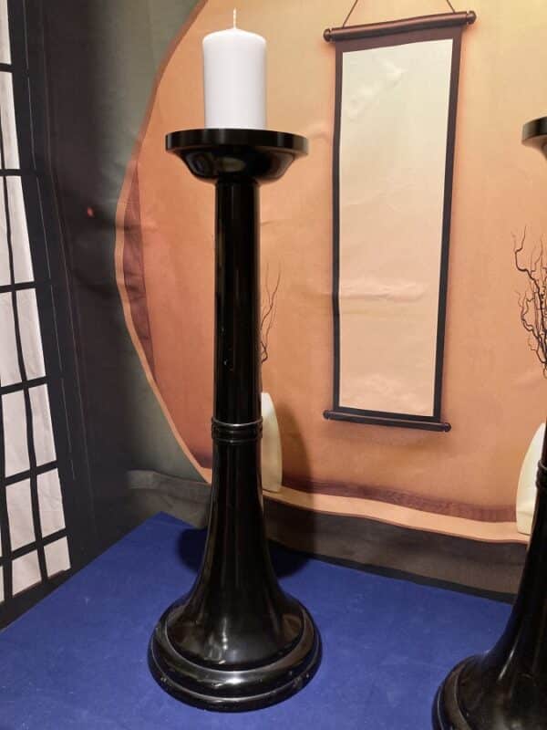 Buddhist temple candle holders. - Image 3