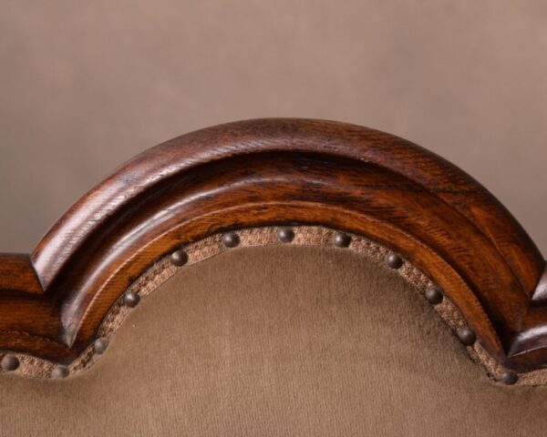 Victorian Oak Button Back Desk Chair SAI1445 - Image 2