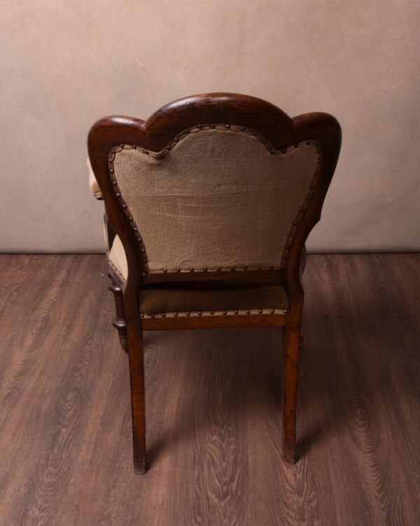 Victorian Oak Button Back Desk Chair SAI1445 - Image 7