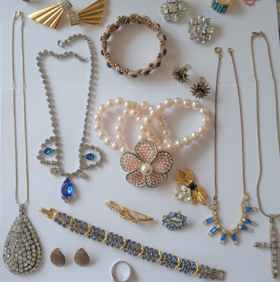 SALE - A Vintage Collection of Silver & Costume Jewellery - Ideal ...