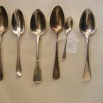 Large Selection of English Sterling Silver Flatware including Bateman family c1790 onwards Bateman Antique Silver