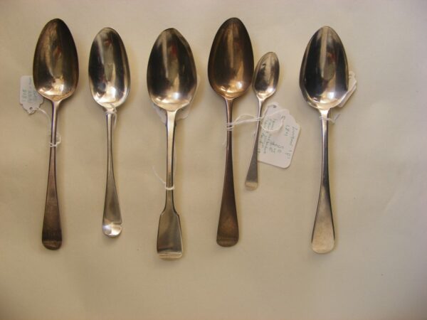 Large Selection of English Sterling Silver Flatware including Bateman family c1790 onwards