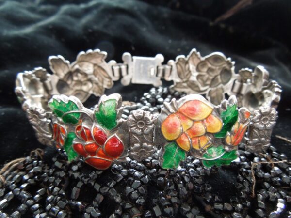 Silver & Enamel Bracelet - Image 4
