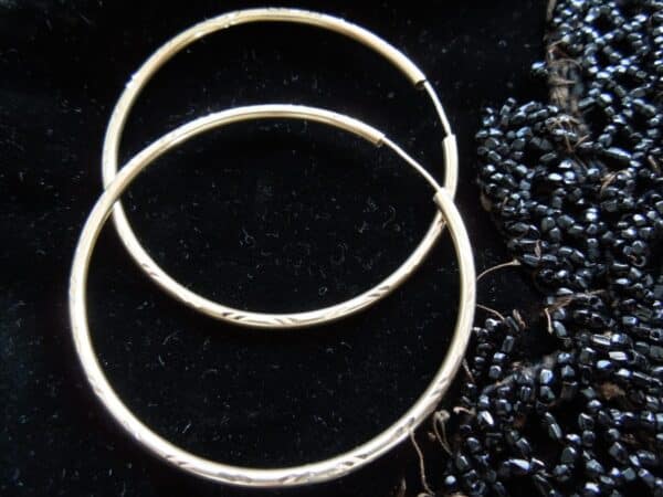 9ct Gold Large Hoop Earrings Miscellaneous 4