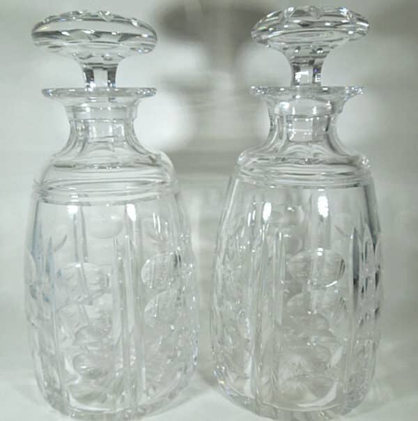 Pair of Art Deco period Stuart Crystal Decanters