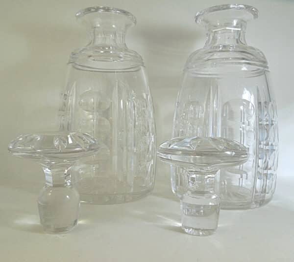 Pair of Art Deco period Stuart Crystal Decanters - Image 4