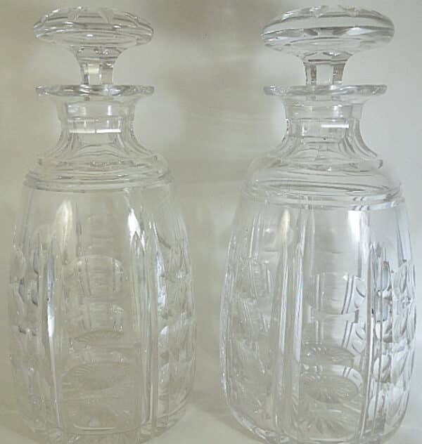 Pair of Art Deco period Stuart Crystal Decanters - Image 3