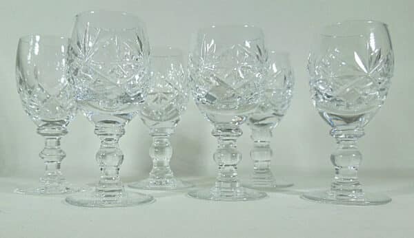 6 Tiny Crystal Liqueur Glasses Miscellaneous 3