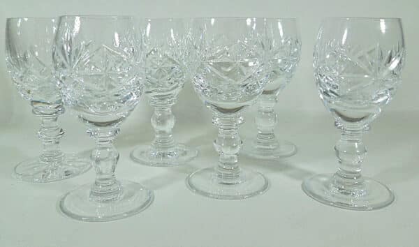 6 Tiny Crystal Liqueur Glasses - Image 2