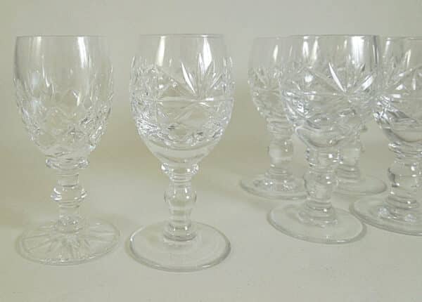 6 Tiny Crystal Liqueur Glasses Miscellaneous 6