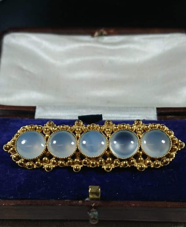 Antique Genuine Moonstone Brooch brooch Miscellaneous 3