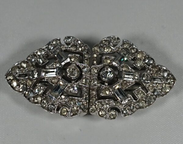 1920's Art Deco Double Clip