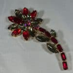 Large Vintage Paste Flower Brooch Miscellaneous