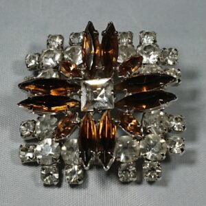 1950’s Square Diamante Paste Brooch Miscellaneous
