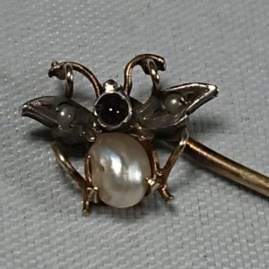 Silver & Gem Set Insect Stickpin Miscellaneous