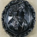 Antique Whitby Jet Cameo Brooch Brooch Whitby Jet Antique Jewellery