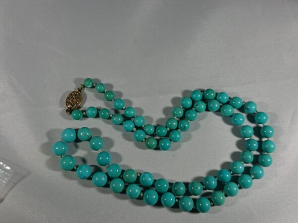 Turquoise Bead Necklace - Image 2