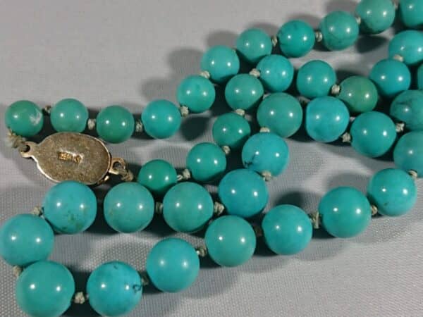 Turquoise Bead Necklace - Image 3