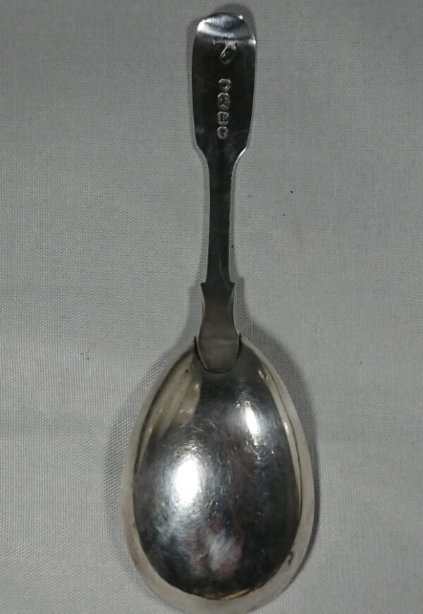 Antique Silver Tea Caddy Spoon 1852 by Charles Boyton - Image 3