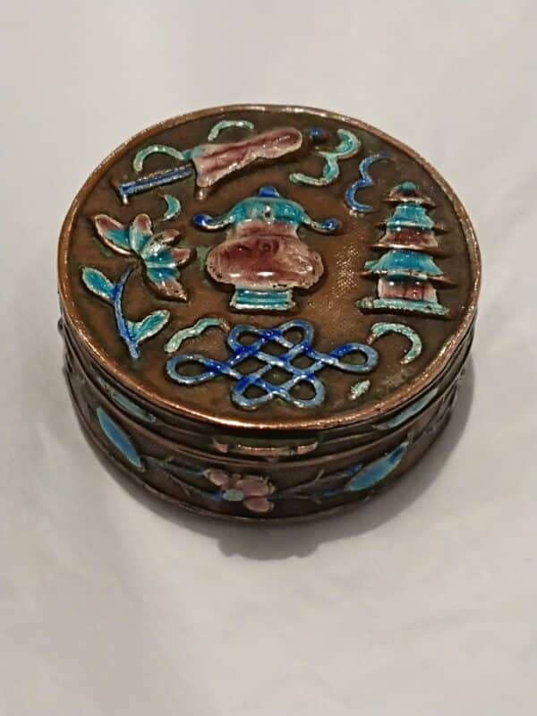 Antique Chinese Cloisonne Box Miscellaneous 4