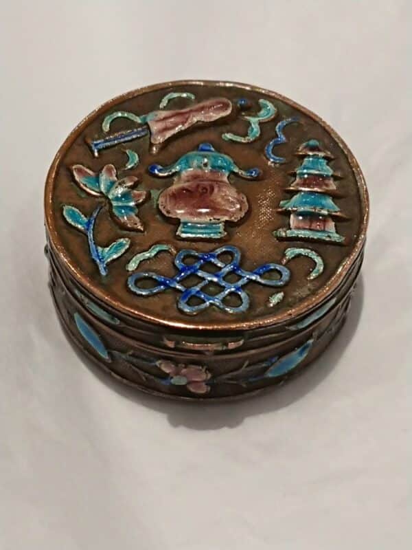 Antique Chinese Cloisonne Box - Image 2