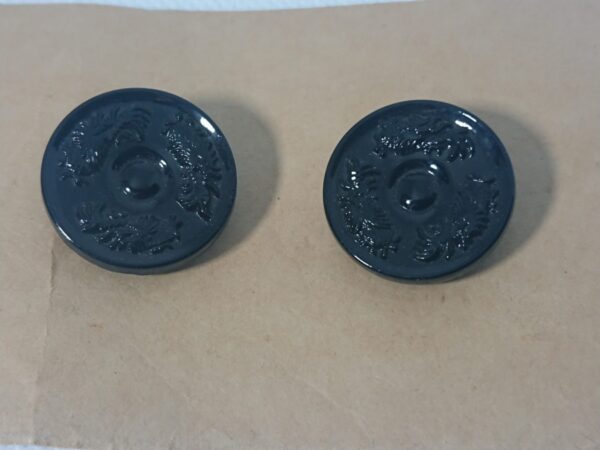 Pair of Victorian Glass Buttons