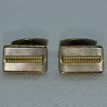 Vintage Gent’s Mother of Pearl and Gilt Cufflinks art deco Miscellaneous