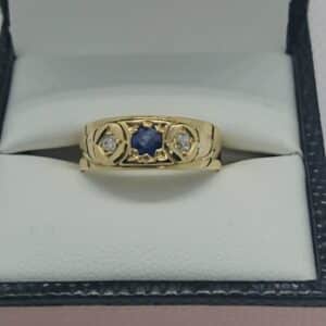 SOLD – Victorian 18ct Gold Sapphire Diamond Miscellaneous