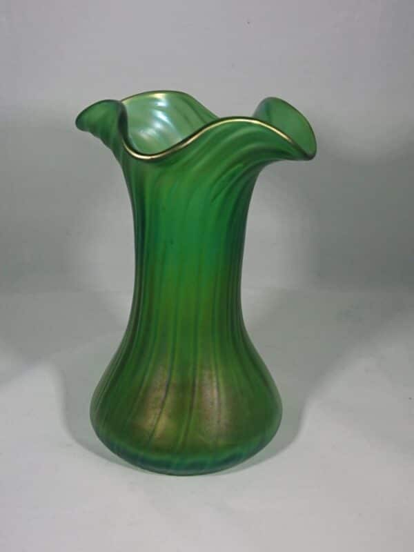 Art Nouveau Glass Vase by Kralik