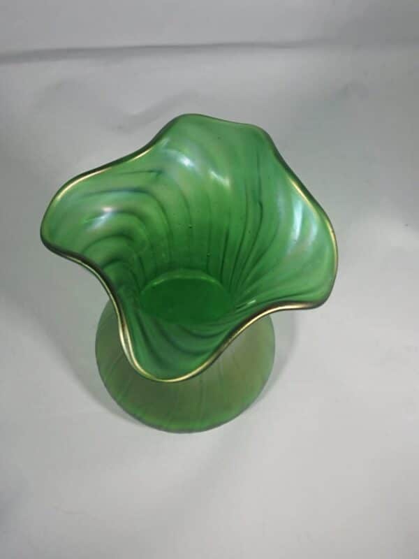 Art Nouveau Glass Vase by Kralik vases Antique Glassware 4